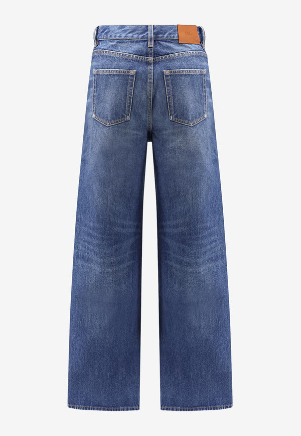 Chloé Logo Patch Wide-Leg Washed Jeans Blue CH25ADP42251427_Hazyblue_32772849