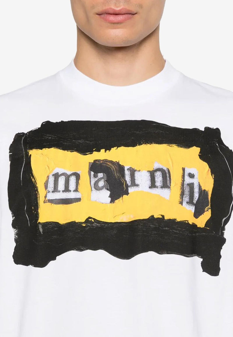 Marni Graphic Print Crewneck T-shirt White HUMU0223RPUSCX94_00W01_White_32943262