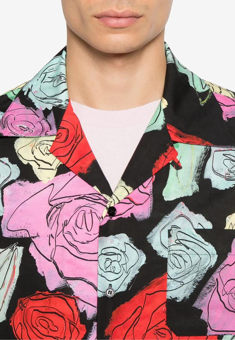 Marni Rose Print Short-Sleeved Shirt Multicolor CUMU0213A5UTC506_ORN99_MultiColour_32943242