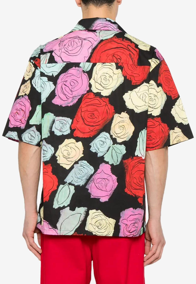 Marni Rose Print Short-Sleeved Shirt Multicolor CUMU0213A5UTC506_ORN99_MultiColour_32943242