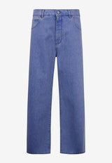 Marni Logo Patch Straight-Leg Jeans Blue PUJU0103A0USCW91_BDB44_Blue_32943271