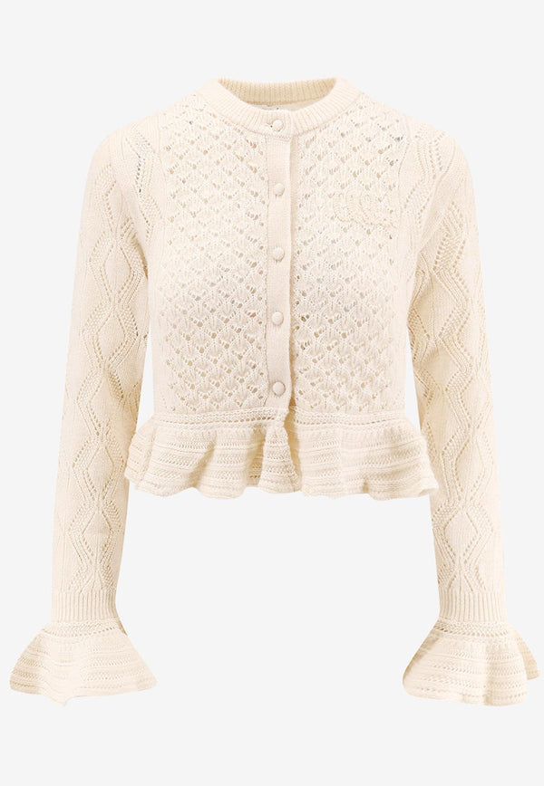 Chloé Knitted Cropped Cardigan Cream CH25AMC01590107_Iconicmilk_32772821