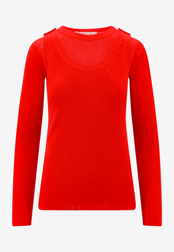 Marni Double-Layered Crewneck Sweater Red GCMD0456A0UFV216_00R60_Red_32943238