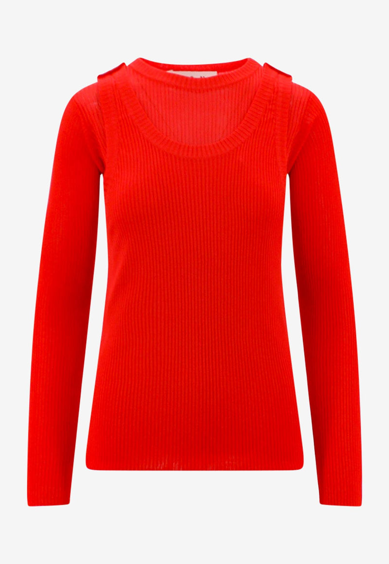 Marni Double-Layered Crewneck Sweater Red GCMD0456A0UFV216_00R60_Red_32943238