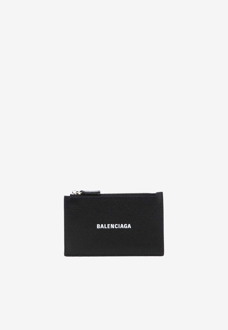 Balenciaga Logo Print Long Cardholder Black 6405351IZI31090_82391