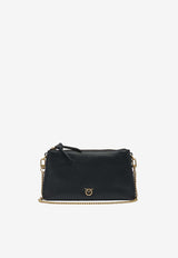 PINKO Mini Leather Double Bag  Black 105359A0QOZ99Q_fb2812b0-0692-42d6-9ef8-f1e989e93a47