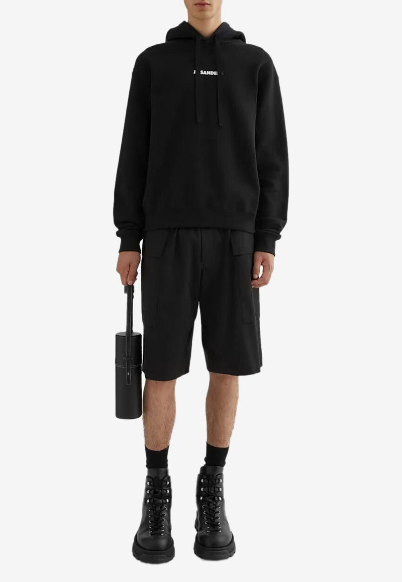 Jil Sander Logo Print Hooded Sweatshirt Black J47GU0129J20039001_Black_32984806