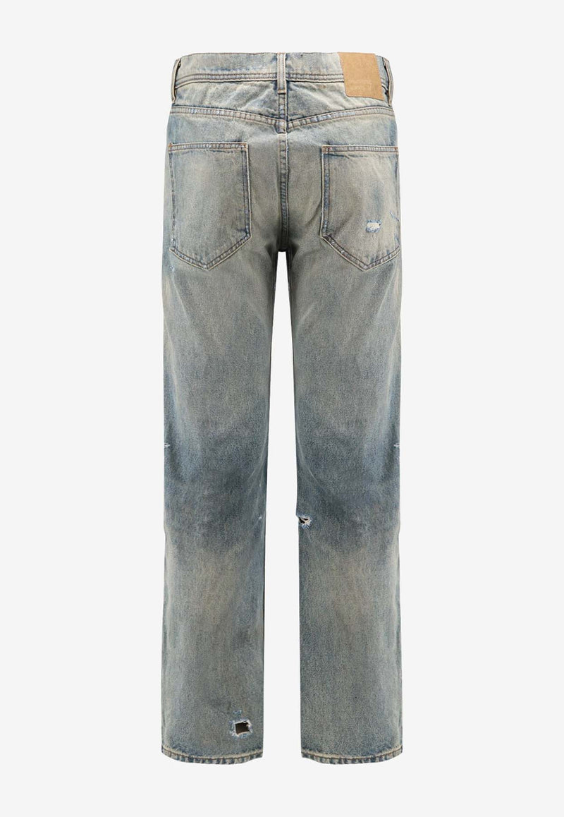 Enfants Riches Déprimés Distressed Straight-Leg Jeans Blue 050403_LIGHTBLU_Clear Blue_32997561