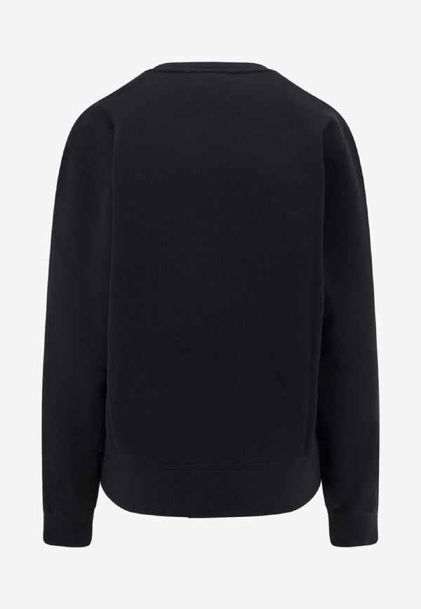 Saint Laurent Cassandre Embroidered Sweatshirt Black 823184Y36SW1000_Black_29850410