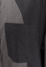 Stella McCartney Colorblocked Wool Shirt Gray 6201593CU7031230_ASH GREY_31986662