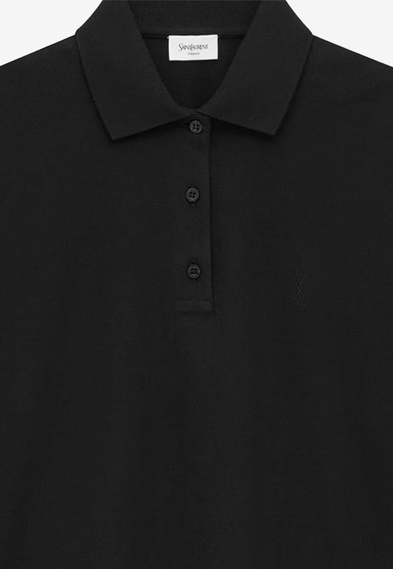 Saint Laurent Cassandre Boxy Polo T-shirt Black 841963Y37HC1000_Black_29852848