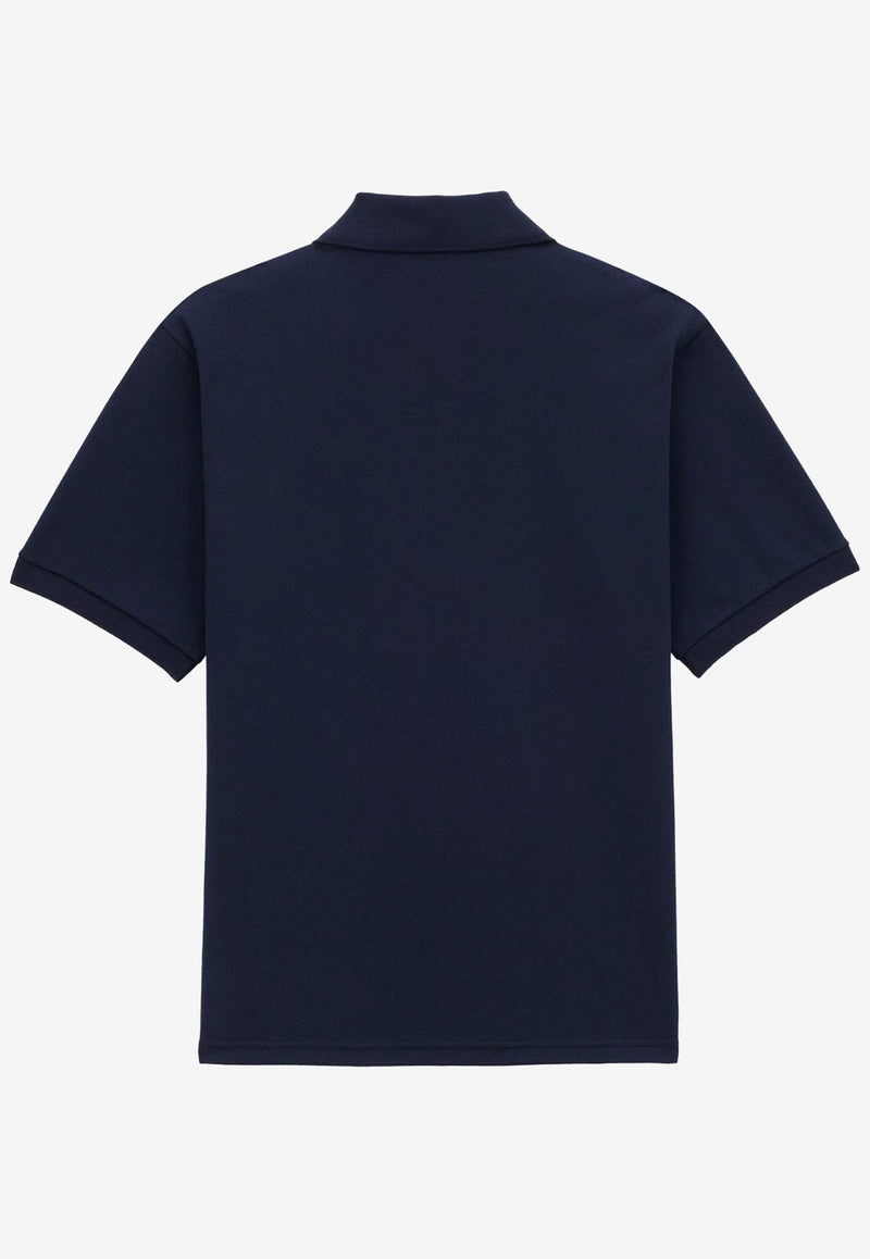 Saint Laurent Cassandre Embroidered Polo T-shirt Navy 798944Y37HC4140_MARINE_29853982