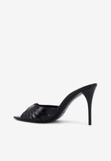 Saint Laurent Babylon 90 Leather Mules Black 799606AAC4K1000_Black_29852322