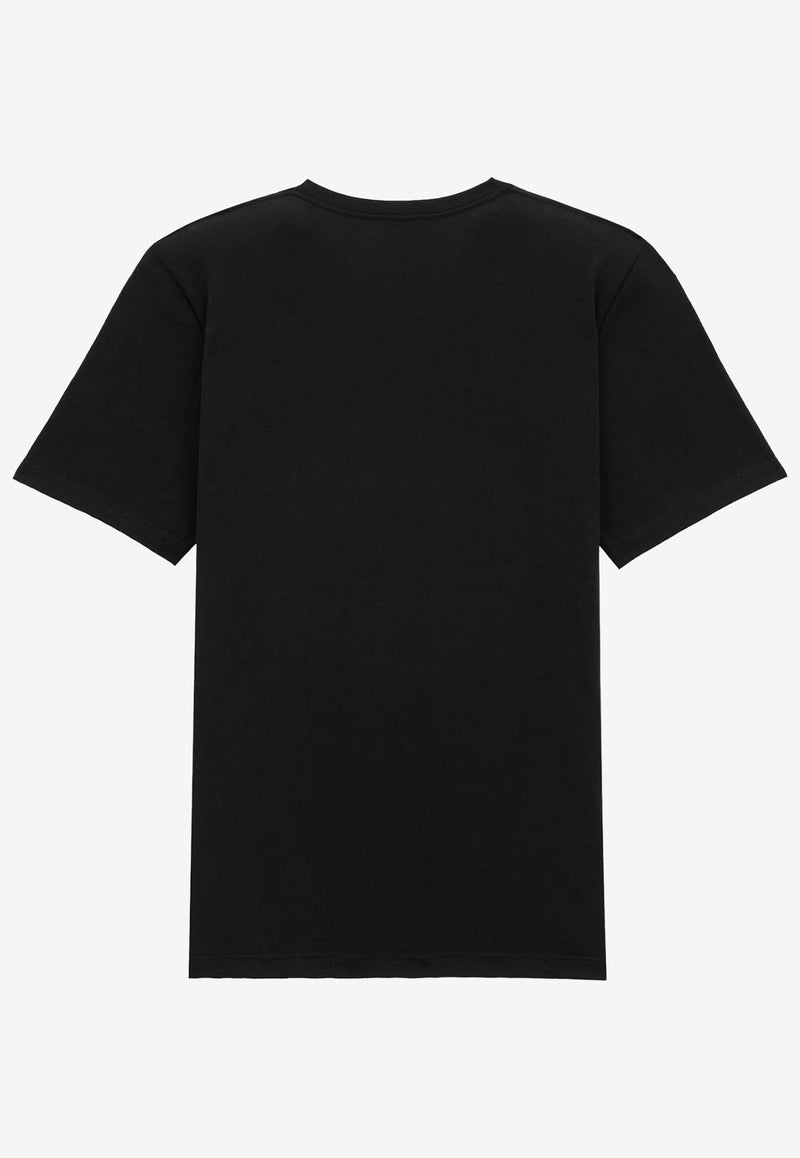 Saint Laurent Cassandre Embroidered T-shirt Black 819395Y2ZJ21000_Black_29851891