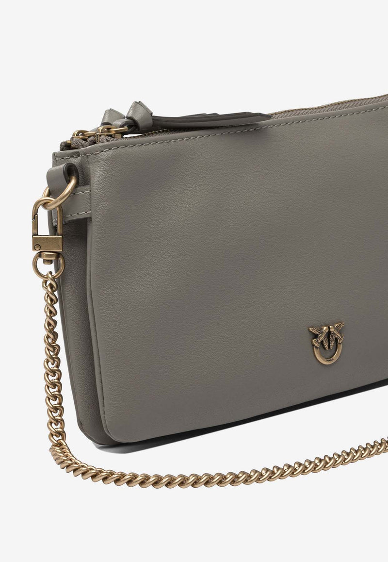 PINKO Mini Leather Double Bag  Taupe 105359A0QOI68Q_aa570a70-6601-4cff-ada6-c220b4d01ed3