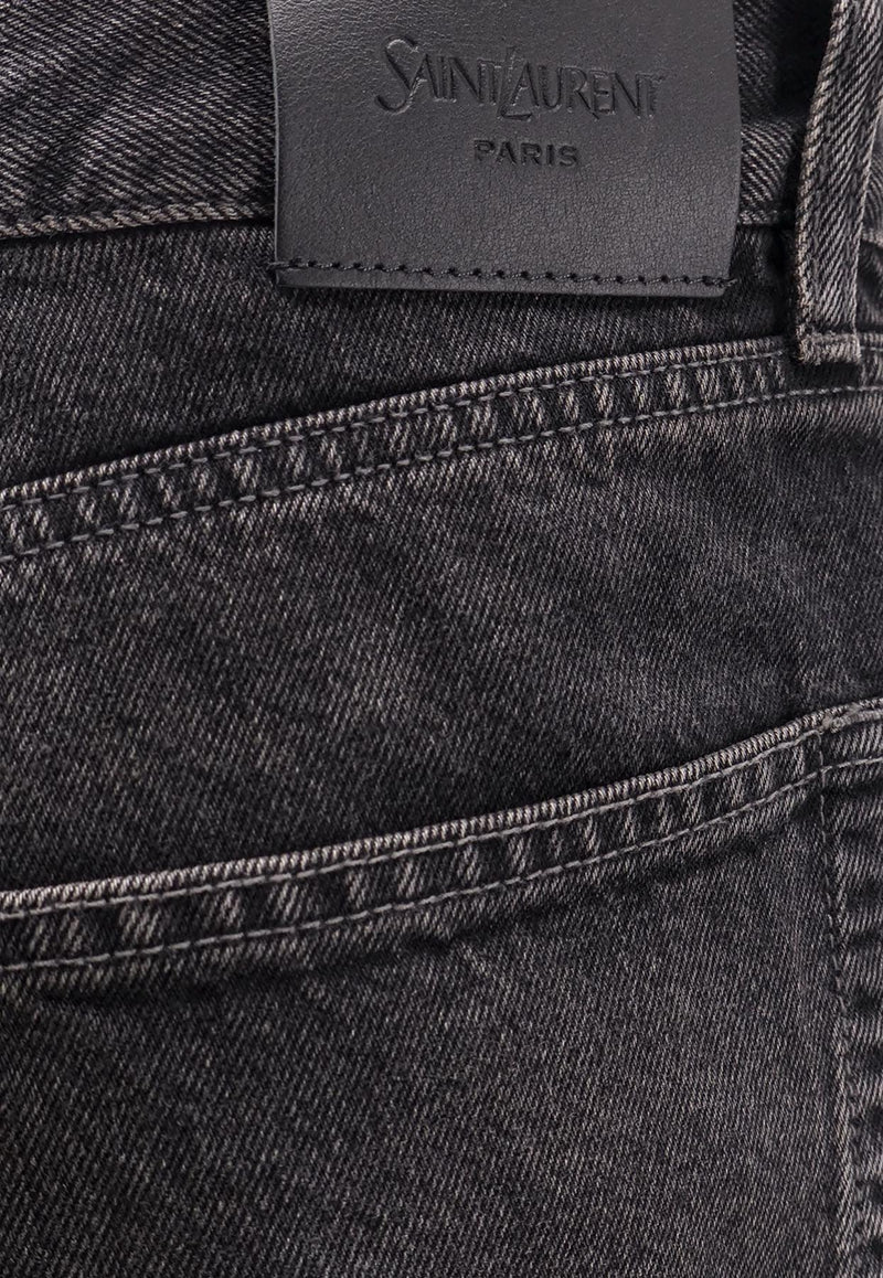 Saint Laurent Mick Long Straight Faded Jeans Black 816412Y33VA1297_Westwood Black_29850464