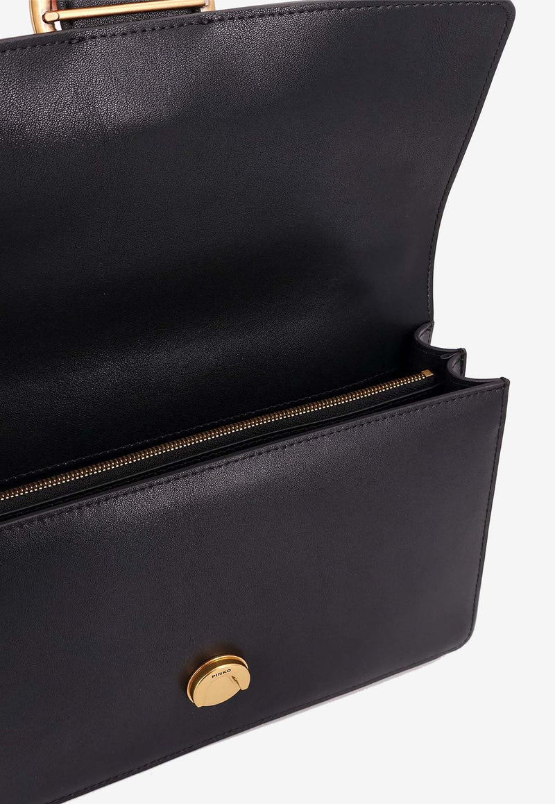 PINKO Medium Love One Classic Shoulder Bag Black 105857A0F1Z99Q_Black_33080687