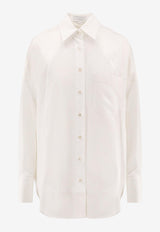 Stella McCartney Logo Embroidered Buttoned Shirt White 62015933FU3029124_White_33106174