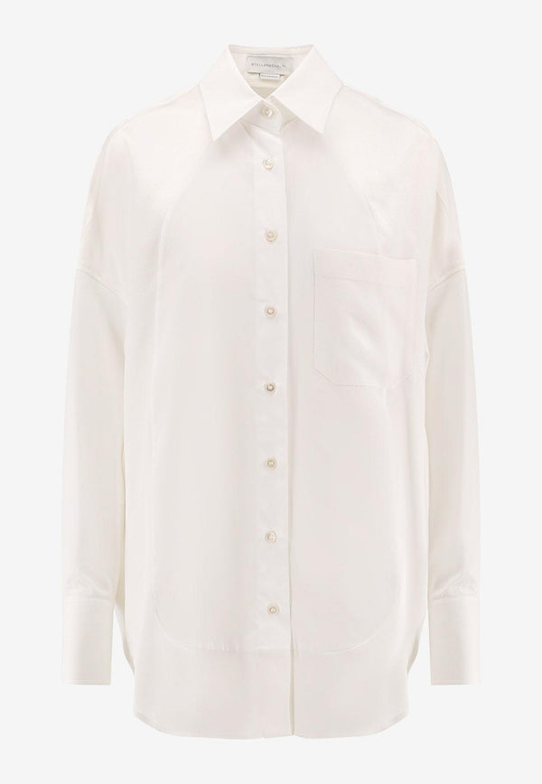 Stella McCartney Logo Embroidered Buttoned Shirt White 62015933FU3029124_White_33106174