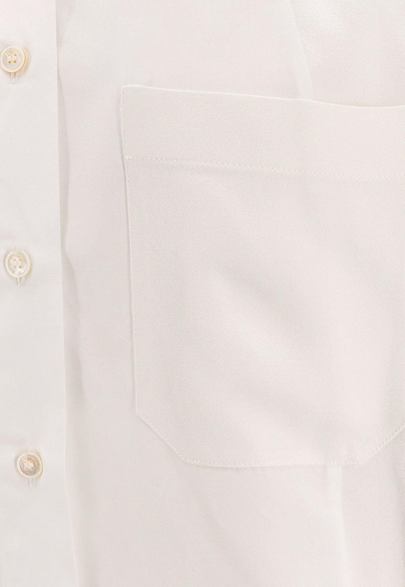 Stella McCartney Logo Embroidered Buttoned Shirt White 62015933FU3029124_White_33106174