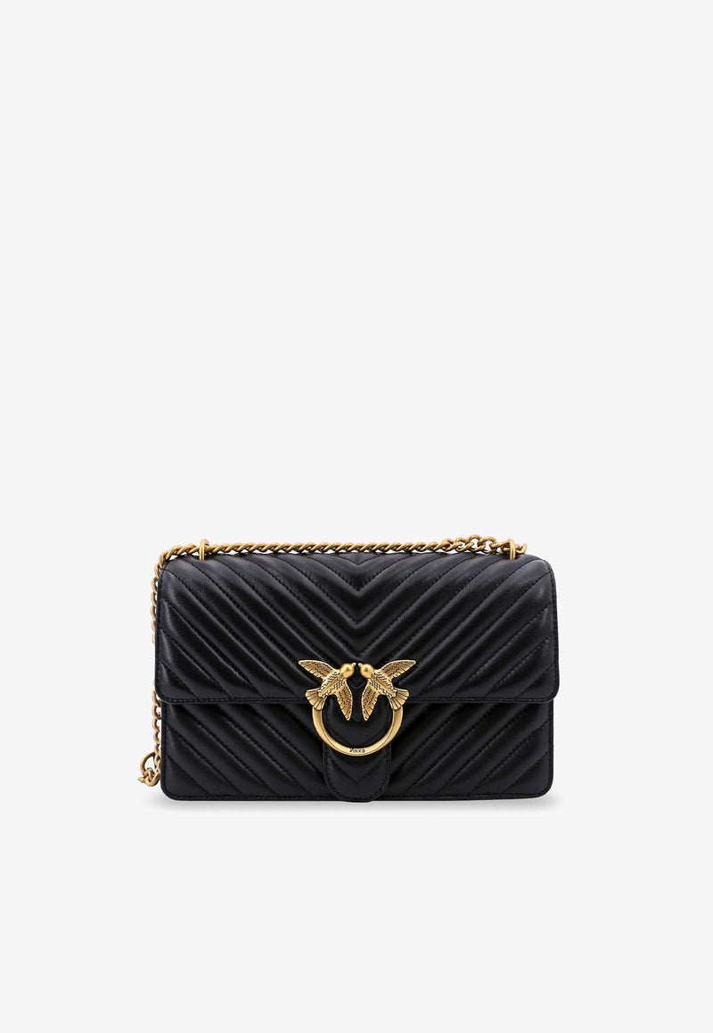 PINKO Classic Love One Classic Shoulder Bag Black 100941A0GKZ99Q_Black_33080694