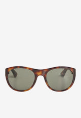 Round-Shaped Logo Sunglasses