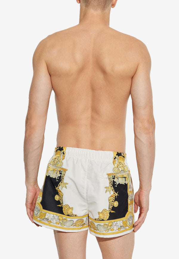 Versace Coral Theatre Print Swim Shorts Multicolor 1018883 1A15164 5W800