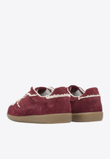 ALOHAS TB. 490 Crochet Suede Low-Top Sneakers Bordeaux S10082303_82297