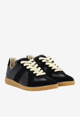 Maison Margiela Replica Leather and Suede Sneakers Black S57WS0236P1895H6851_f69b1e94-51bf-4b66-b26d-86650addb33d