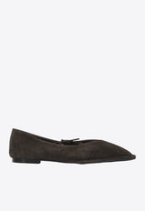 ALOHAS Sway Suede Ballet Flats Brown S10094601_82305