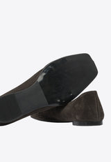 ALOHAS Sway Suede Ballet Flats Brown S10094601_82305