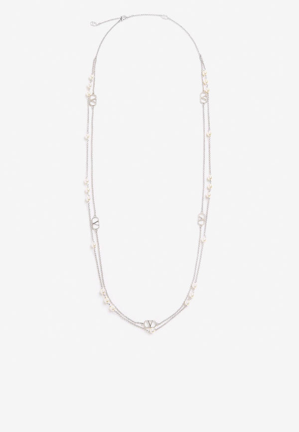 Valentino  VLogo Chain Necklace Silver 6Y2J0S34UXM_6RU_Silver_33283228