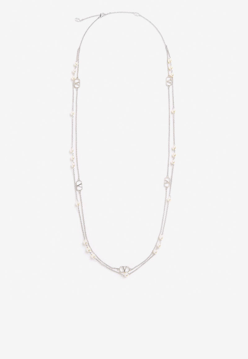 Valentino  VLogo Chain Necklace Silver 6Y2J0S34UXM_6RU_Silver_33283228