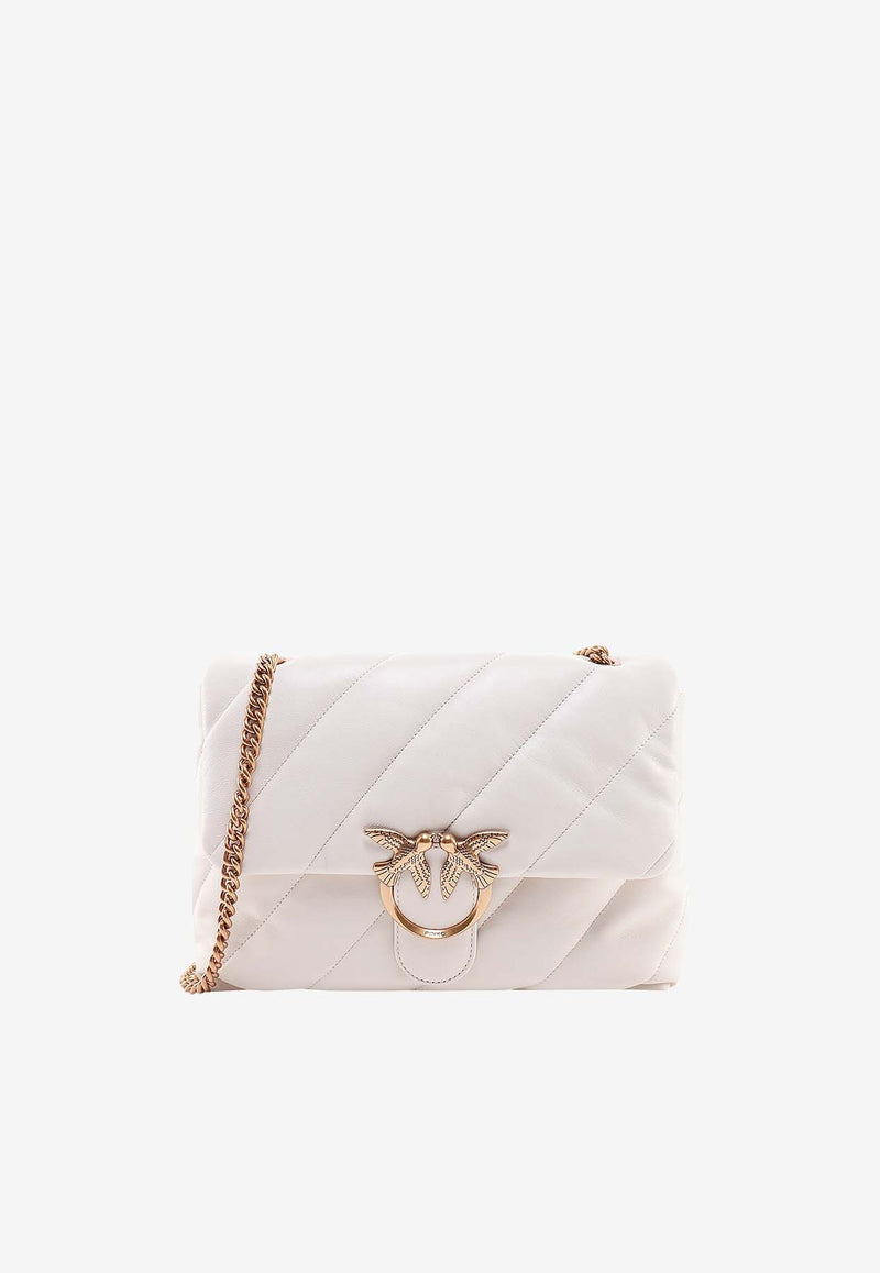 PINKO Love One Puff Crossbody Bag White 100037A0F2_Z14Q_White_33309240