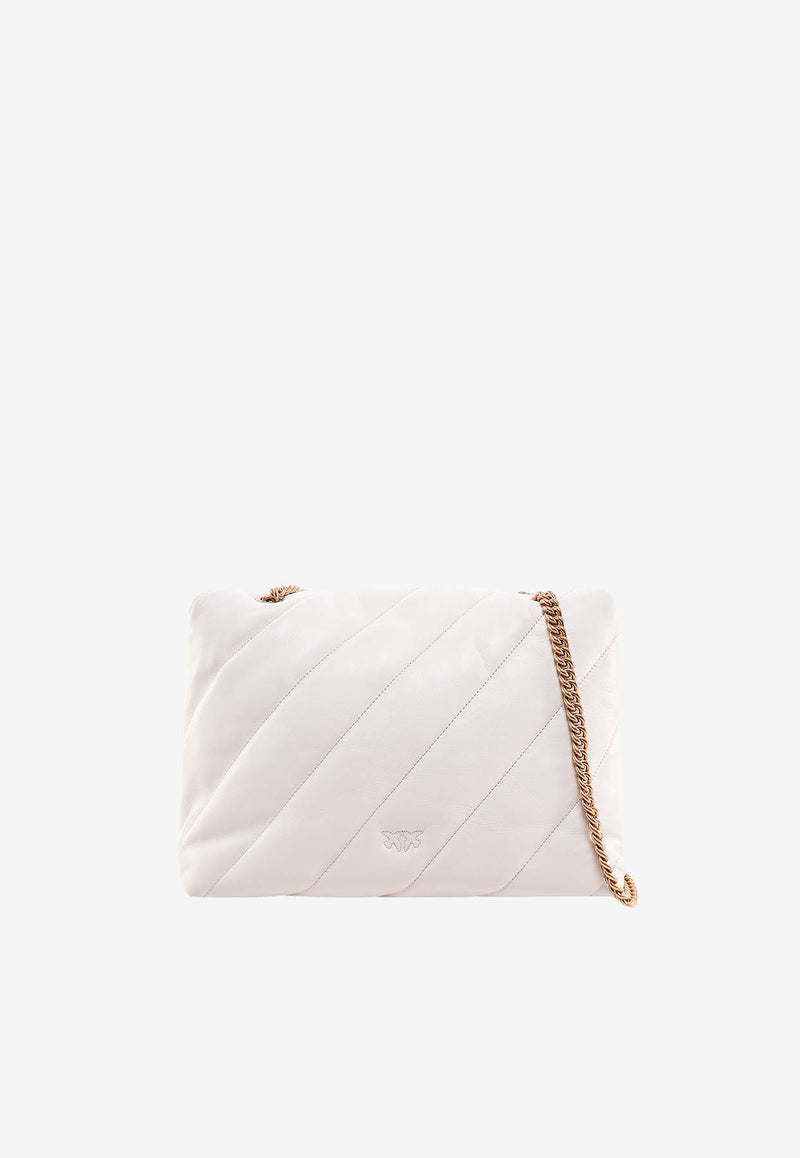 PINKO Love One Puff Crossbody Bag White 100037A0F2_Z14Q_White_33309240