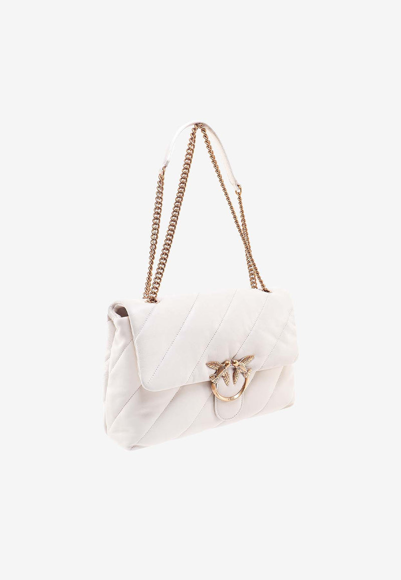 PINKO Love One Puff Crossbody Bag White 100037A0F2_Z14Q_White_33309240