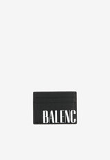 Balenciaga Logo Print Vintage Leather Cardholder Black 8274382ABO0_1060_Blackwhite_33305940