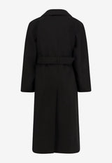 Saint Laurent Double-Breasted Wool Coat Black 848512Y5J401000_Black_32993795