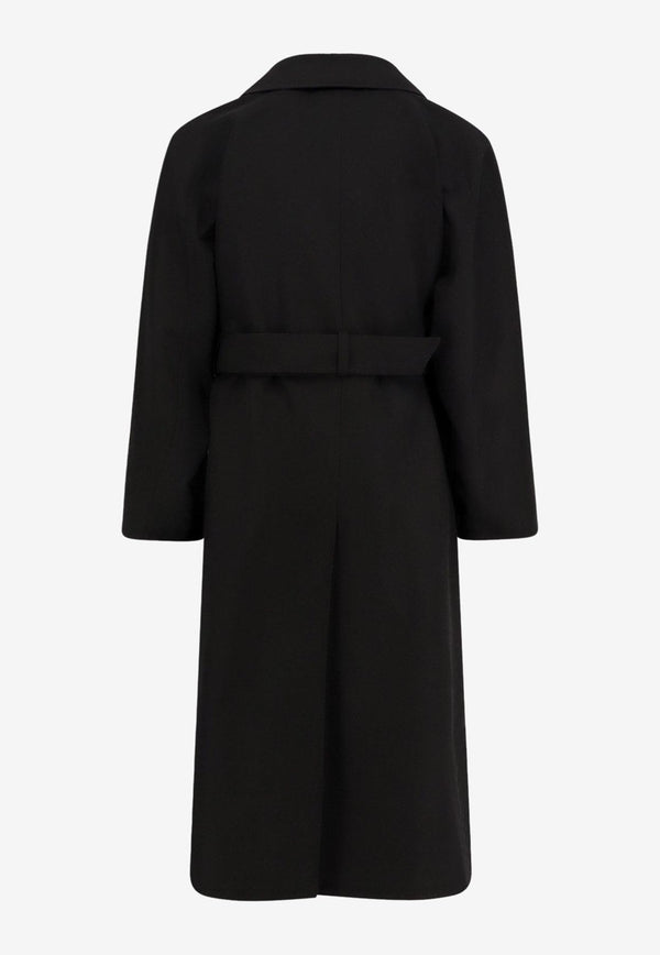 Saint Laurent Double-Breasted Wool Coat Black 848512Y5J401000_Black_32993795