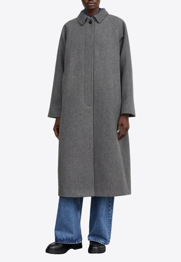 Skall Studio Mary Single-Breasted Wool Coat Gray 10195-24363GREY