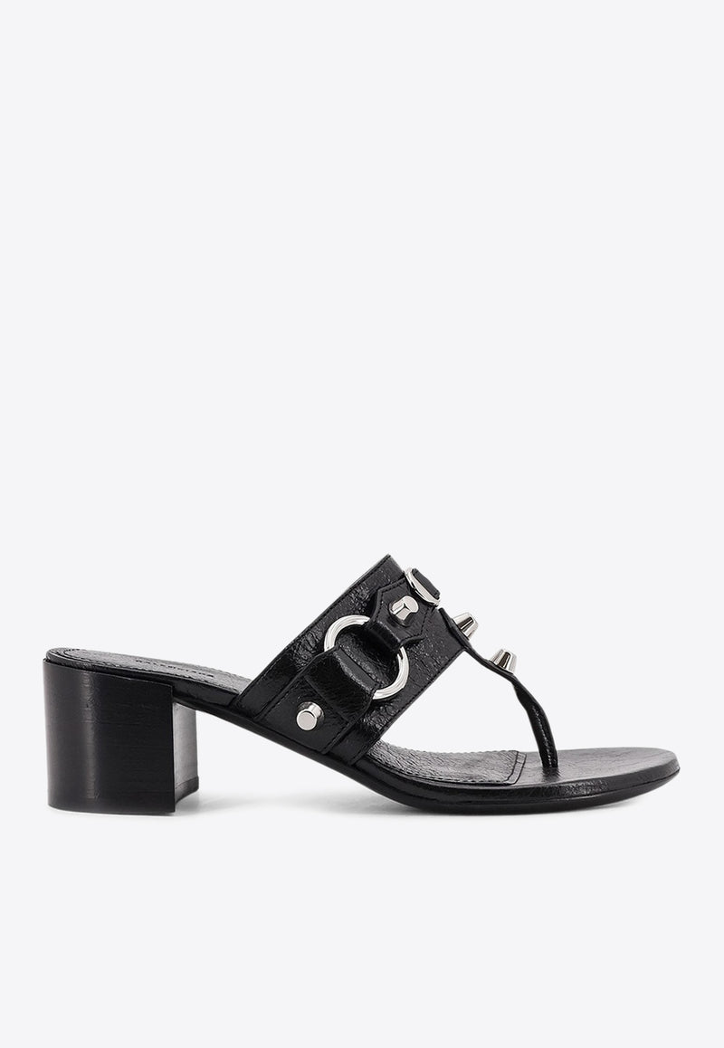 Balenciaga City 50 Leather Thong Sandals Black 828013WAD4V_1080_Black_32772846