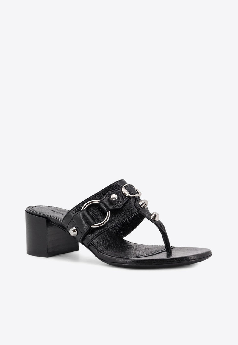 Balenciaga City 50 Leather Thong Sandals Black 828013WAD4V_1080_Black_32772846