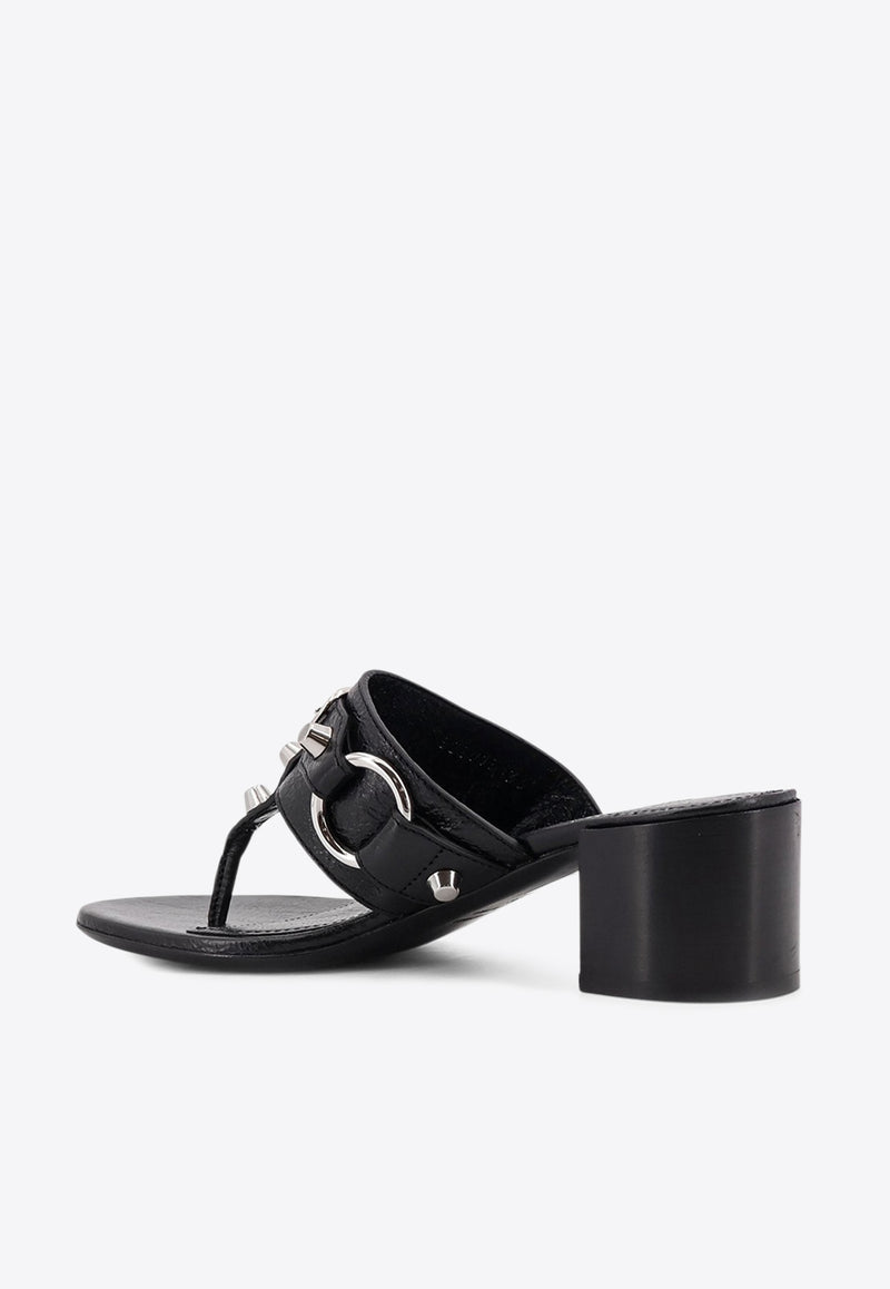 Balenciaga City 50 Leather Thong Sandals Black 828013WAD4V_1080_Black_32772846