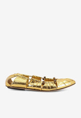 Chloé Moon Metallic Leather Ballet Flats Gold CHC25S08JQO_9DA_Golden_32772889