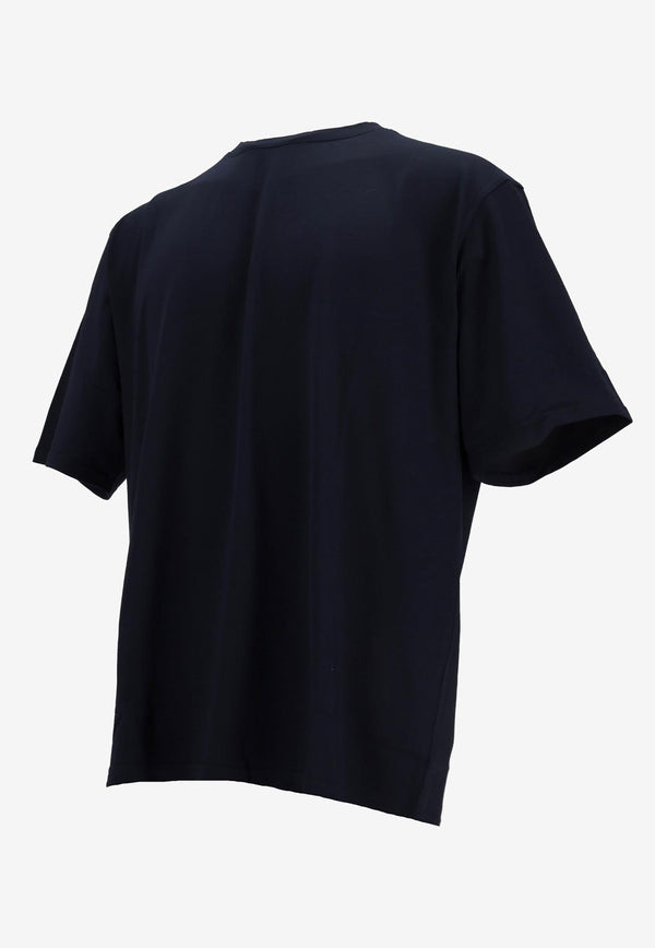 La Rose Essential Short-Sleeved T-shirt Blue MMU001_008