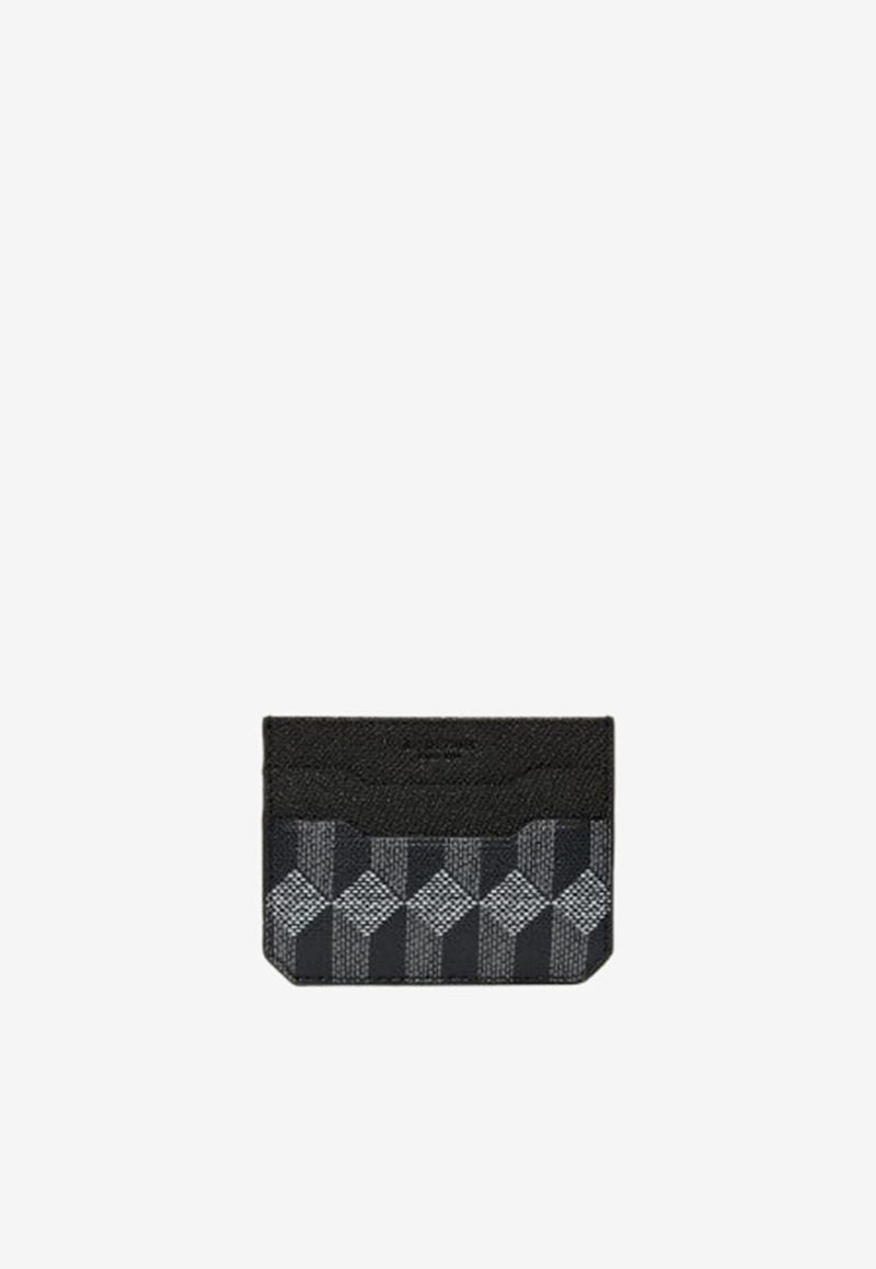 Au Départ Monogram Canvas Cardholder Black SCAH001_682