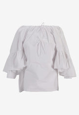 Meryll Rogge Off-Shoulder Ruffled Blouse White 500559WS25_WHITE