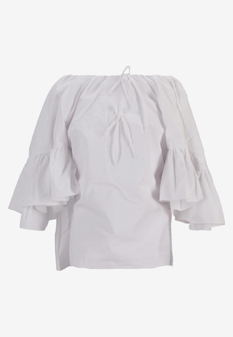 Meryll Rogge Off-Shoulder Ruffled Blouse White 500559WS25_WHITE