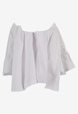Meryll Rogge Off-Shoulder Ruffled Blouse White 500559WS25_WHITE