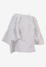 Meryll Rogge Off-Shoulder Ruffled Blouse White 500559WS25_WHITE